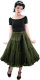 835 Samantha Luxury Tea-Length 26 in Chiffon Petticoat - Cypress