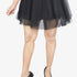 Women's Halloween Costume Mini Tulle Skirt-Festive Look Crinoline-Black