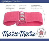 Women's Vintage Belt with Elastic Cinch Stretch Waist and Metal Hook - Light Blue