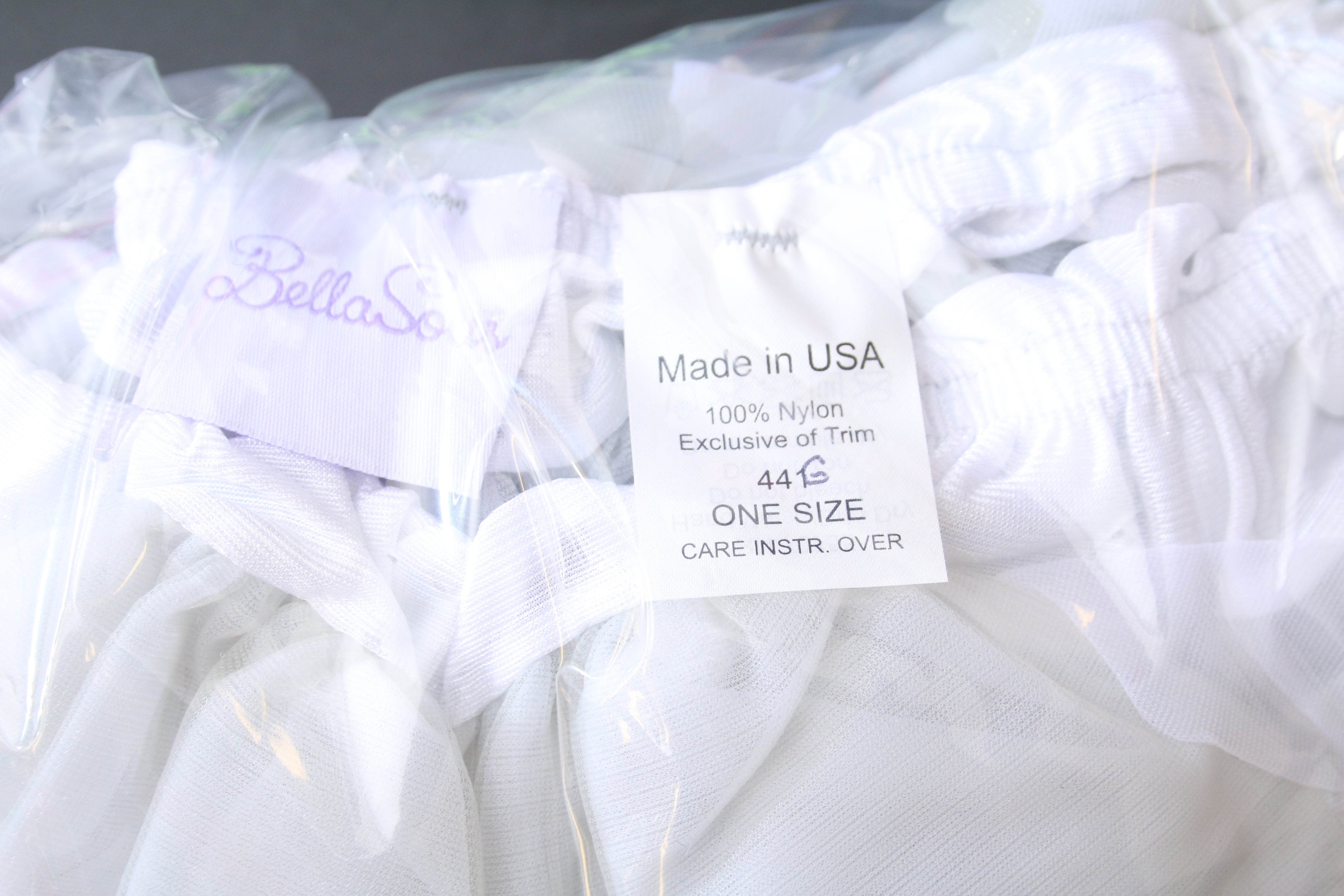 Dance Dresses, Skirts & Costumes Organdy 7.5 in Fluffy Skirt-White/Grey malcomodes-biz.myshopify.com