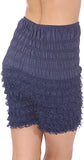 N21 Jaime Women's Sexy Ruffle Petti pants- Navy Blue