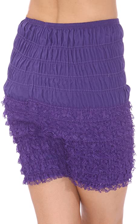 N21 Jaime Women's Sexy Ruffle Petti pants-Purple