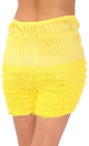 N24 Women's Sexy High Waist Ruffled Petti pants - Yellow