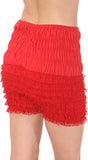 N29 Women's Sexy High Waist Ruffled Petti pants-Red