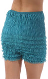 N29 Women's Sexy High Waist Ruffled Petti pants-Turquoise